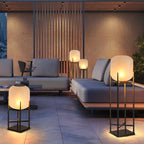Premium Outdoor Solar LED Floor Lamp - Waterproof Stainless Steel & Acrylic Design