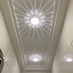 Nordic Round LED Flush Mount Ceiling Light - Contemporary Iron & Acrylic Design for Hallways