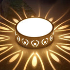 Nordic Round LED Flush Mount Ceiling Light - Contemporary Iron & Acrylic Design for Hallways