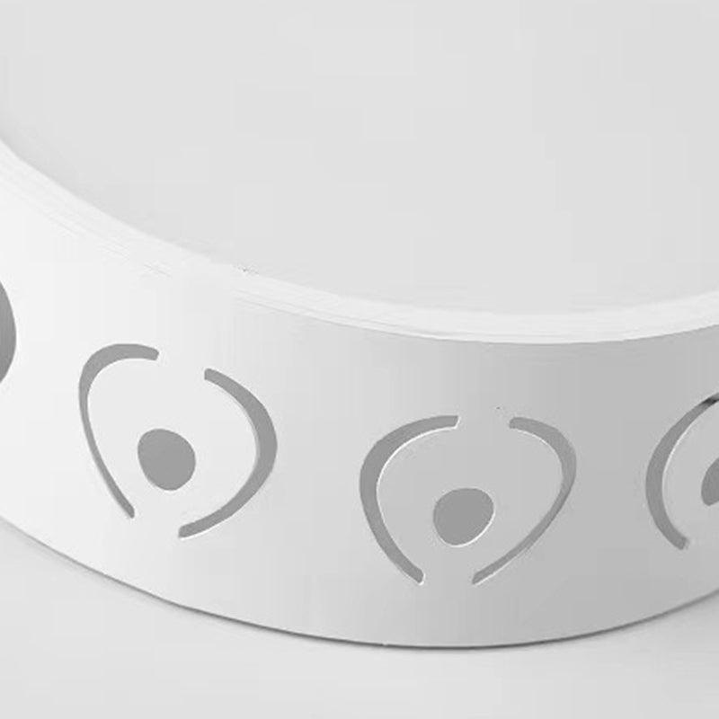 Nordic Round LED Flush Mount Ceiling Light - Contemporary Iron & Acrylic Design for Hallways