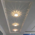 Nordic Round LED Flush Mount Ceiling Light - Contemporary Iron & Acrylic Design for Hallways