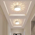 Nordic Round LED Flush Mount Ceiling Light - Contemporary Iron & Acrylic Design for Hallways