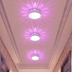 Nordic Round LED Flush Mount Ceiling Light - Contemporary Iron & Acrylic Design for Hallways