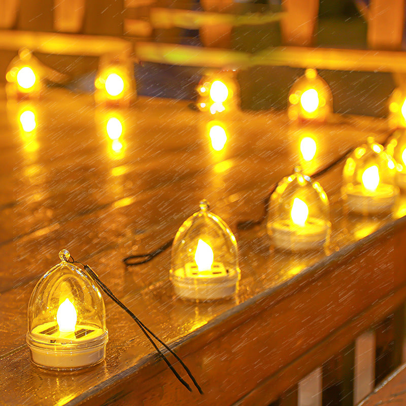 Premium Solar Waterproof LED Heart Candle Light