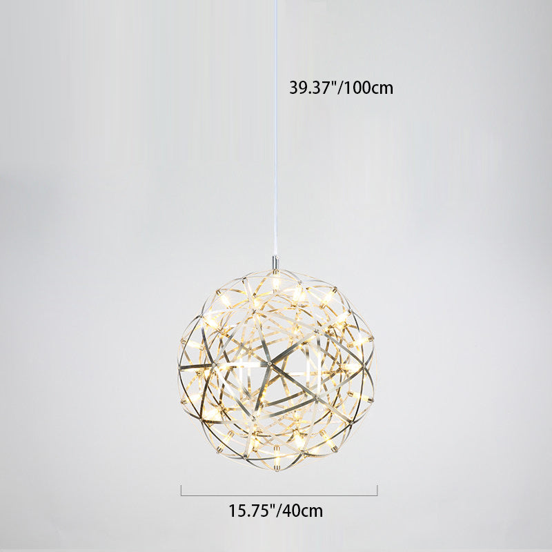 Nordic Dandelion Stainless Steel LED Pendant Light for Dining Room