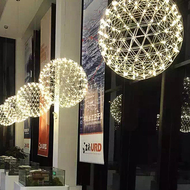 Nordic Dandelion Stainless Steel LED Pendant Light for Dining Room