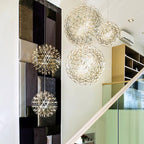 Nordic Dandelion Stainless Steel LED Pendant Light