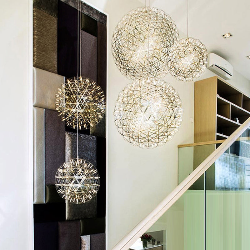 Nordic Dandelion Stainless Steel LED Pendant Light