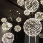 Nordic Dandelion Stainless Steel LED Pendant Light