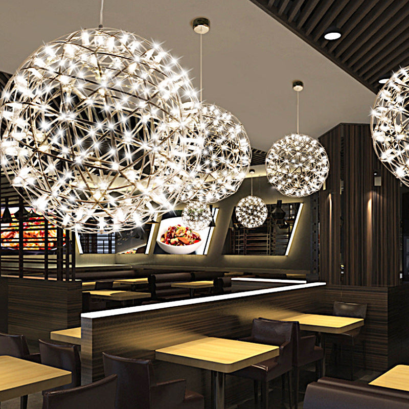 Nordic Dandelion Stainless Steel LED Pendant Light for Dining Room