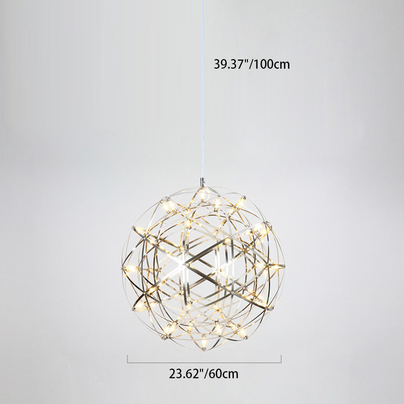 Nordic Dandelion Stainless Steel LED Pendant Light for Dining Room