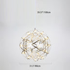 Nordic Dandelion Stainless Steel LED Pendant Light