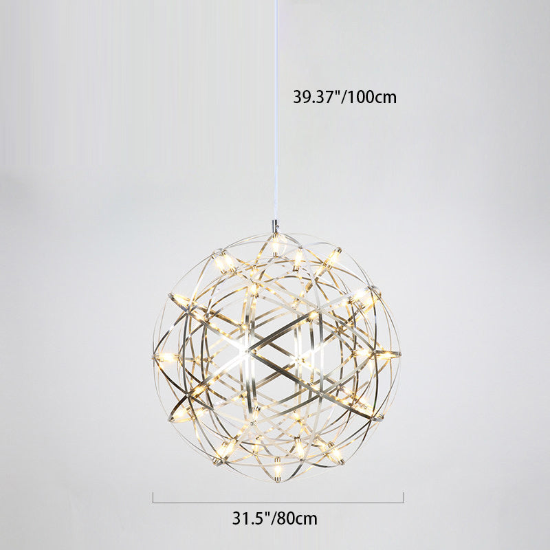 Nordic Dandelion Stainless Steel LED Pendant Light