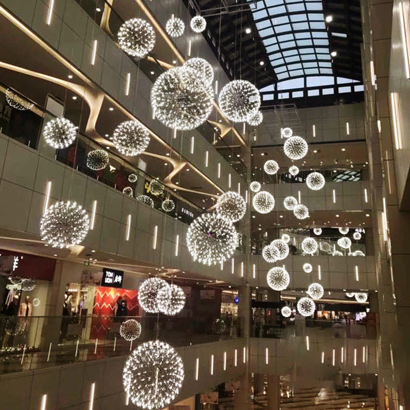 Nordic Dandelion Stainless Steel LED Pendant Light