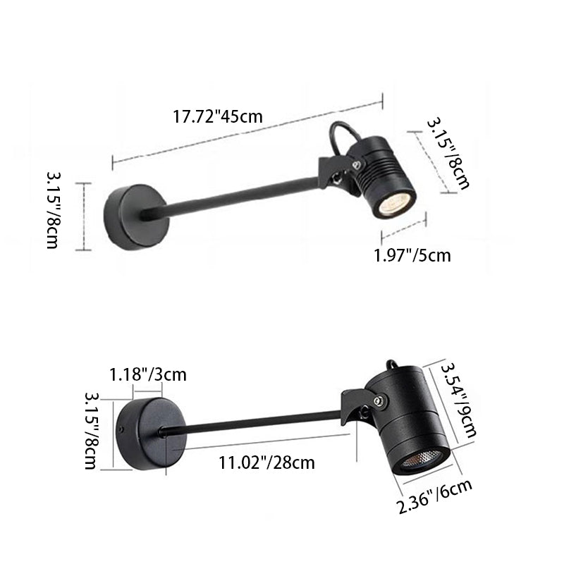 Adjustable Waterproof Aluminum LED Sconce