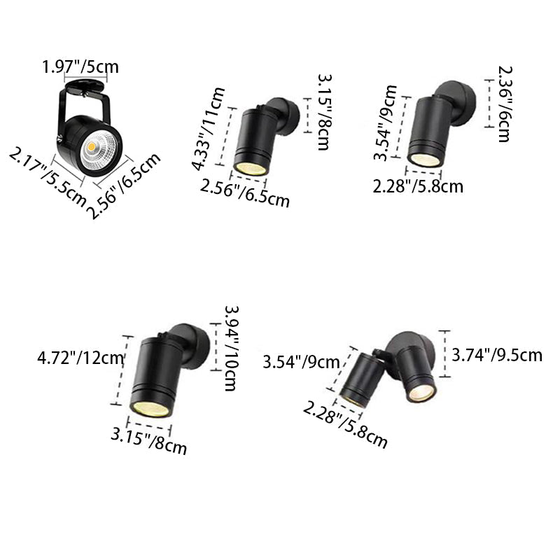 Adjustable Waterproof Aluminum LED Sconce