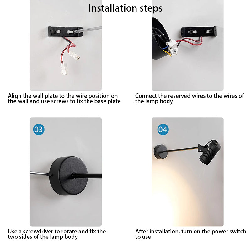 Adjustable Waterproof Aluminum LED Sconce