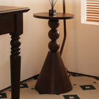 Modern Retro Wood and Iron Dome Floor Lamp with Fabric Shade - 1-Light for Living Room