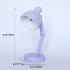 Premium Foldable Round LED Desk Lamp - Modern ABS Design for Study