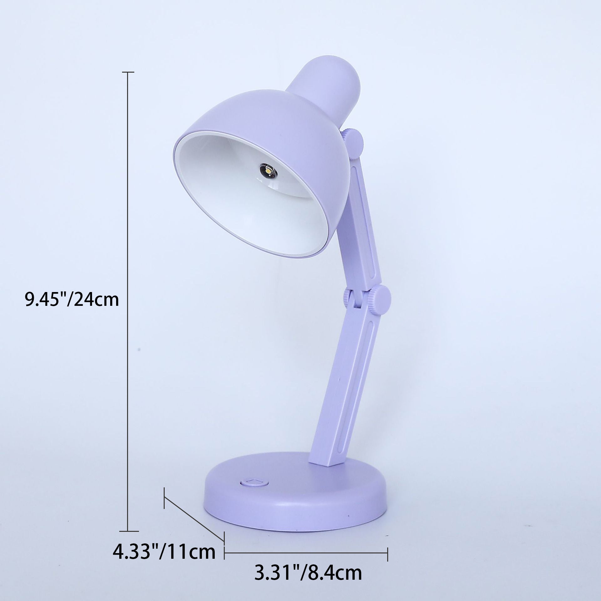 Premium Foldable Round LED Desk Lamp - Modern ABS Design for Study