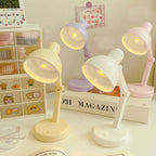 Premium Foldable Round LED Desk Lamp - Modern ABS Design for Study