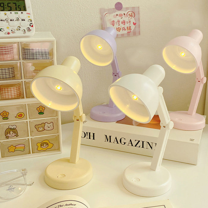 Premium Foldable Round LED Desk Lamp - Modern ABS Design for Study