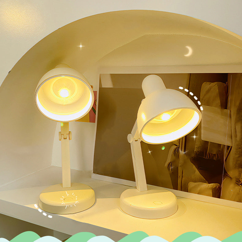 Premium Foldable Round LED Desk Lamp - Modern ABS Design for Study