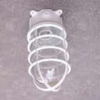 Industrial Waterproof Aluminum Glass Cylinder Semi-Flush Mount Light for Outdoor Patio