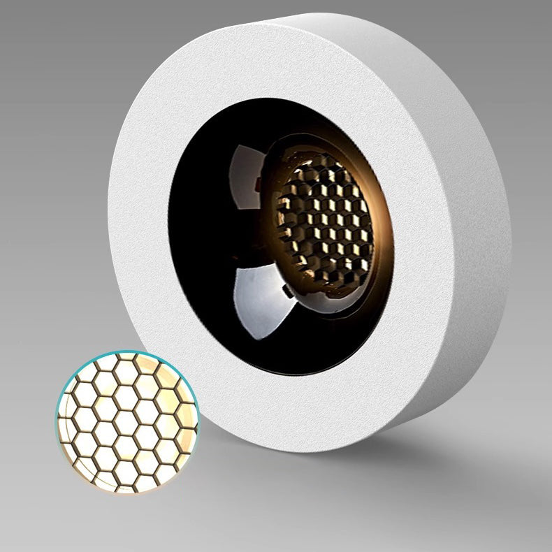 Modern Minimalist Round LED Honeycomb Ceiling Light for Hallway