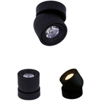 Scandinavian Rotatable LED Round Spotlight Ceiling Light - Semi-Flush Mount for Living Room