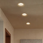 Modern Minimalist Round Square Plaster Flush Mount Ceiling Light - 1-Light Spotlight for Living Room