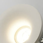 Modern Minimalist Round Square Plaster Flush Mount Ceiling Light - 1-Light Spotlight for Living Room