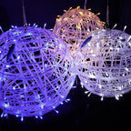 Art Deco Solar LED Hanging Ball Light