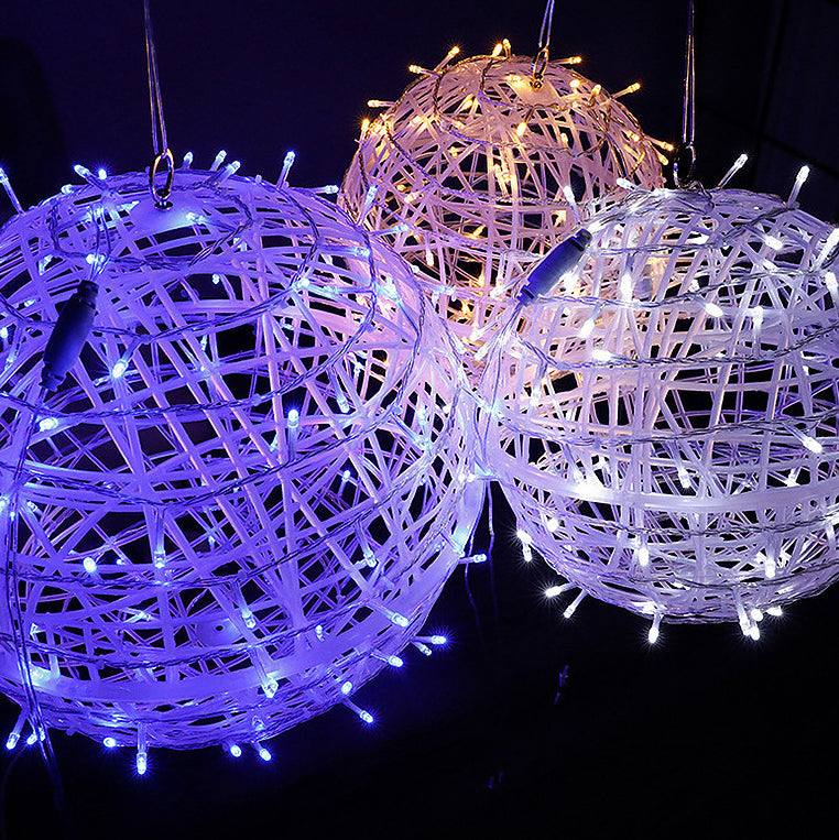 Art Deco Solar LED Hanging Ball Light