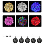 Art Deco Solar LED Hanging Ball Light