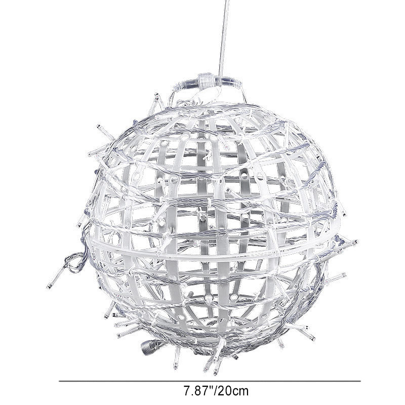 Art Deco Solar LED Hanging Ball Light