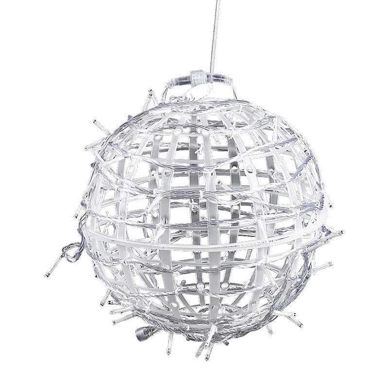Art Deco Solar LED Hanging Ball Light