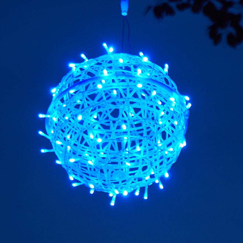 Art Deco Solar LED Hanging Ball Light