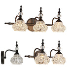 Modern Retro Iron and Glass Petal Wall Sconce