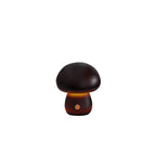 Scandinavian Solid Wood Mushroom LED Table Lamp - Rechargeable Night Light for Bedside