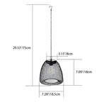 Premium Solar Waterproof Rattan Cage LED Pendant Light