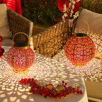Premium Traditional Chinese Solar Waterproof Iron Lantern
