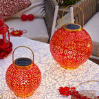 Premium Traditional Chinese Solar Waterproof Iron Lantern