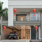 Premium Traditional Chinese Solar Waterproof Iron Lantern