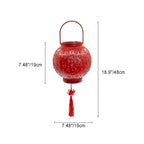 Premium Traditional Chinese Solar Waterproof Iron Lantern