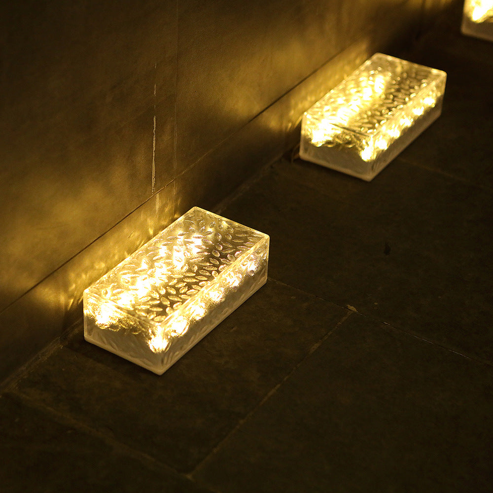 Solar LED Ice Brick Light