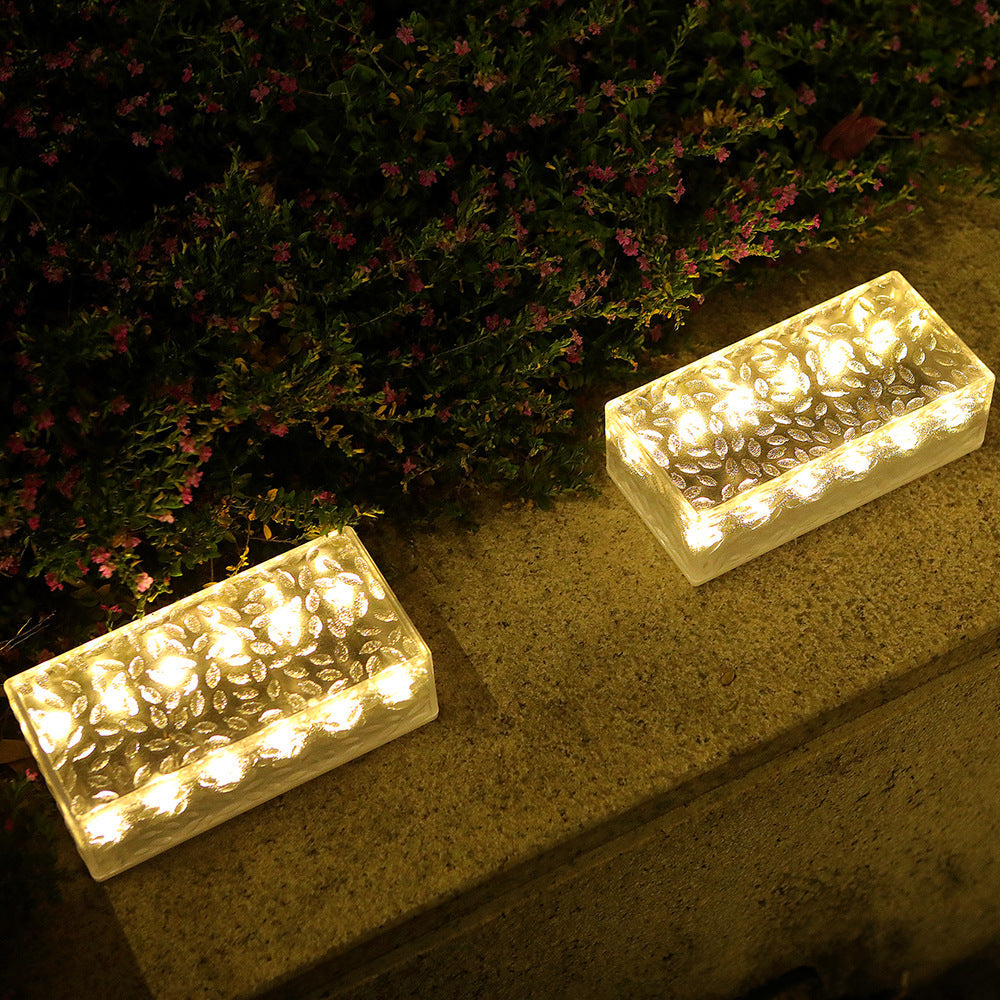 Solar LED Ice Brick Light