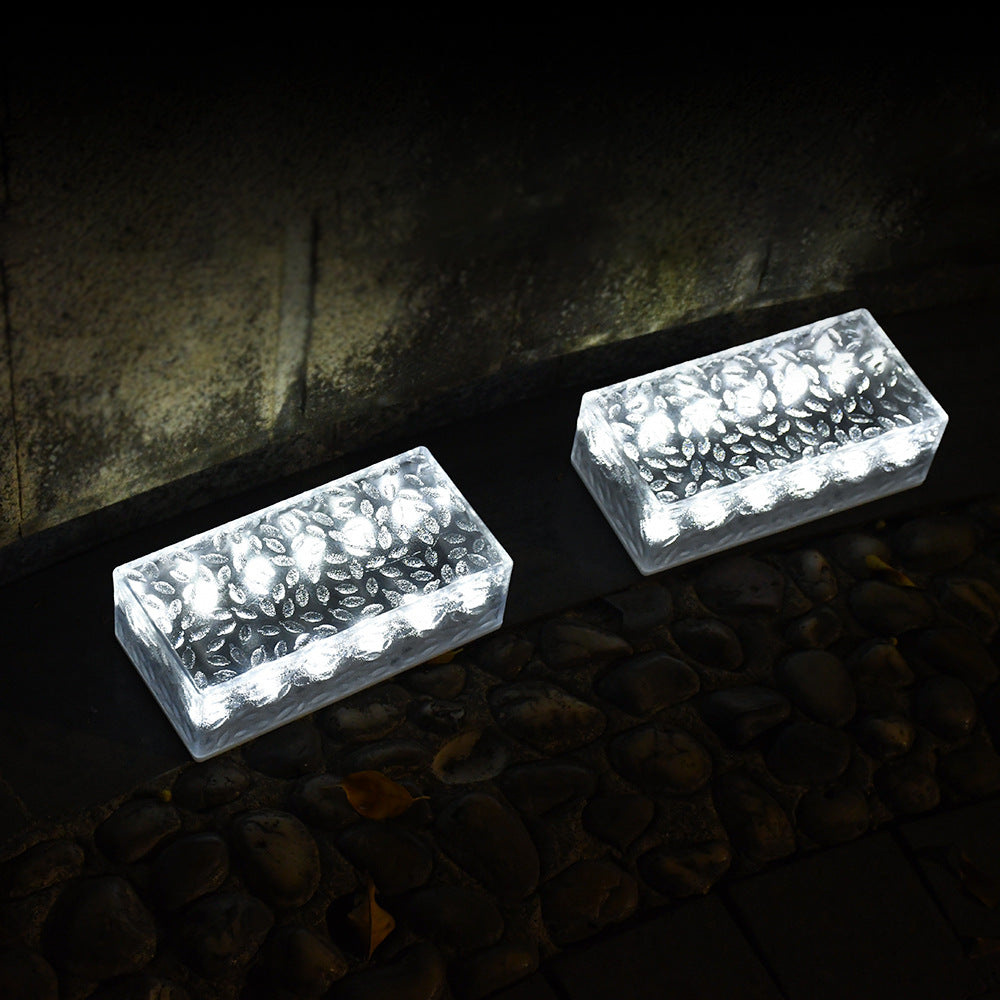 Solar LED Ice Brick Light