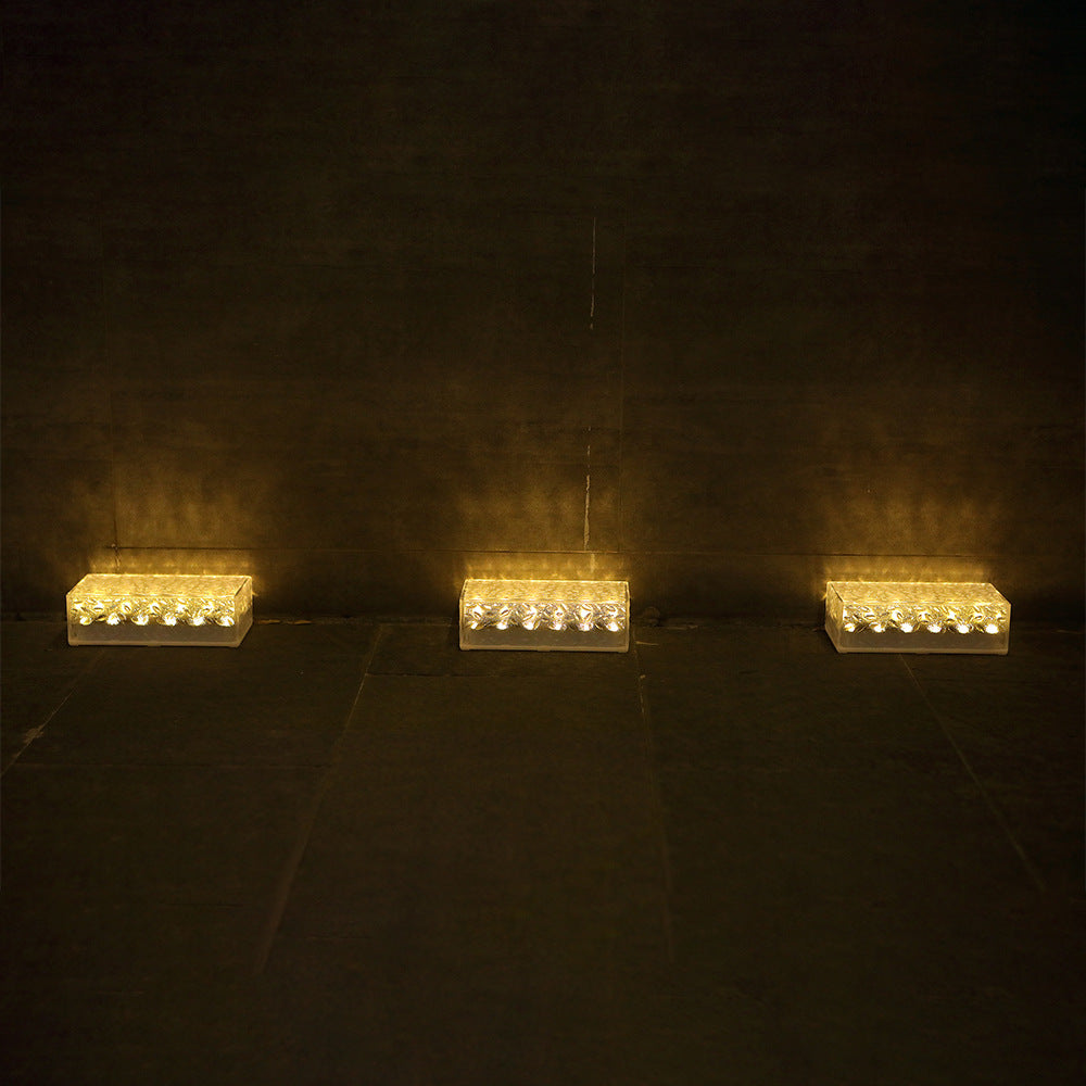 Solar LED Ice Brick Light