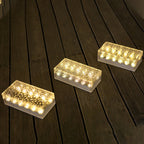 Solar LED Ice Brick Light